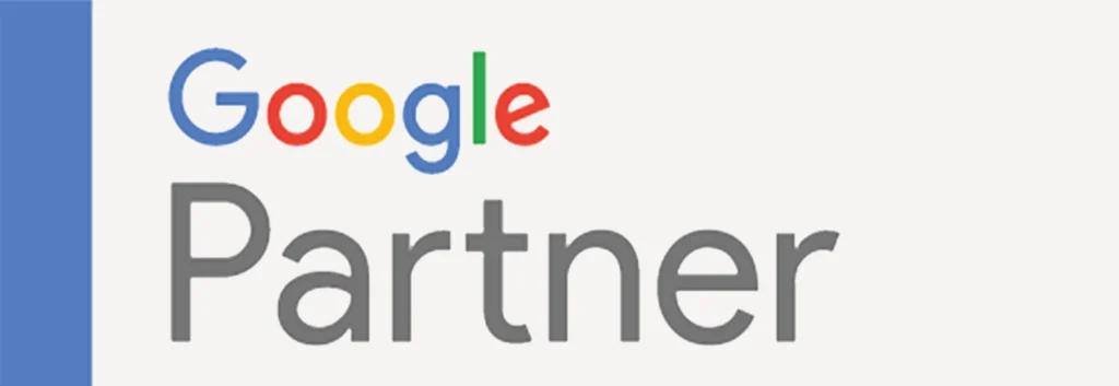 Google-partnerlogo på hvit bakgrunn.